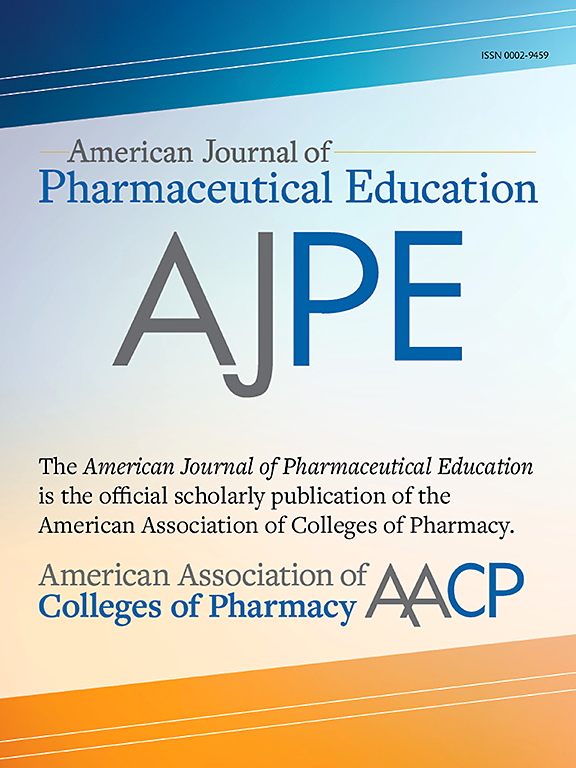 Go to journal home page - American Journal of Pharmaceutical Education